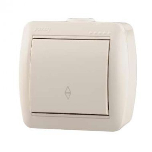 Выключатель проходной 1-кл. ОП 10А IP20 бел. Ната LEZARD 710-0200-105