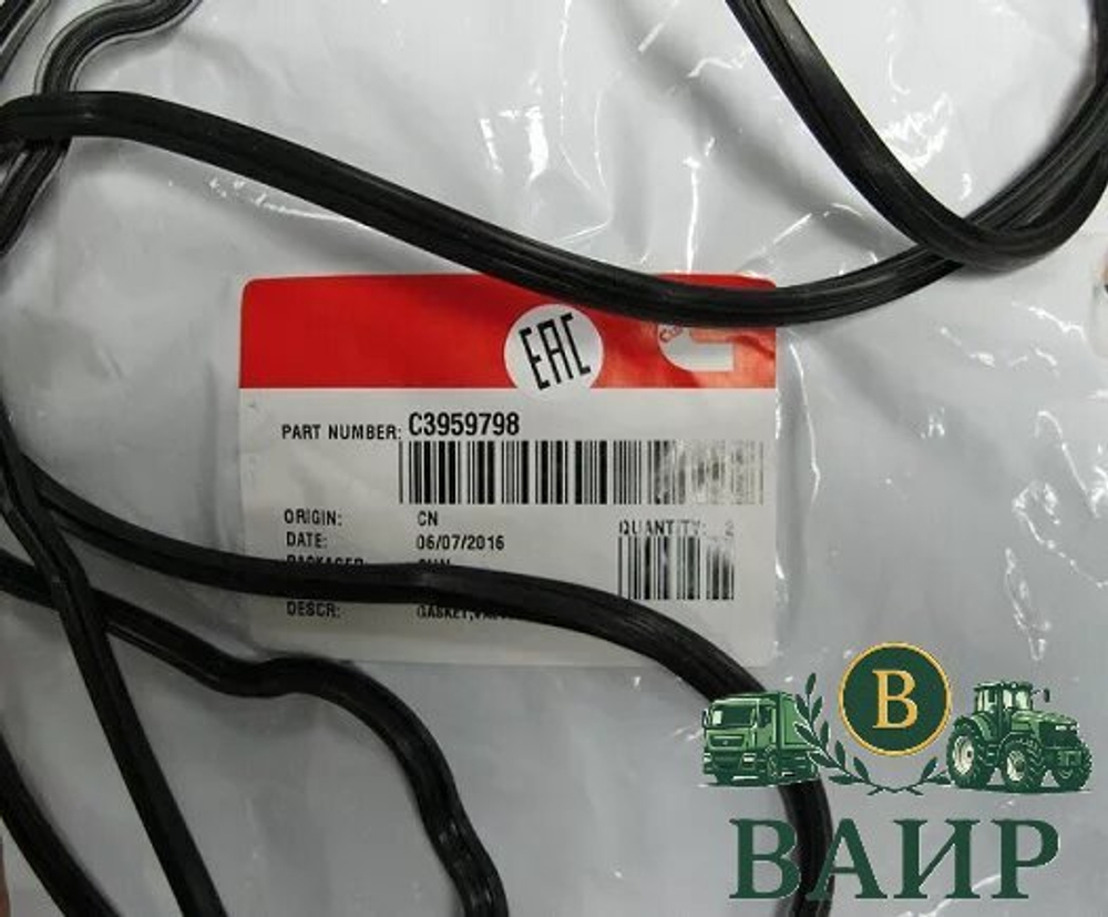 Прокладка клапанной крышки ISLe 8.9L производства , 3959798