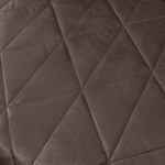 Велюровое покрывало в клетку и две наволочки OVL037