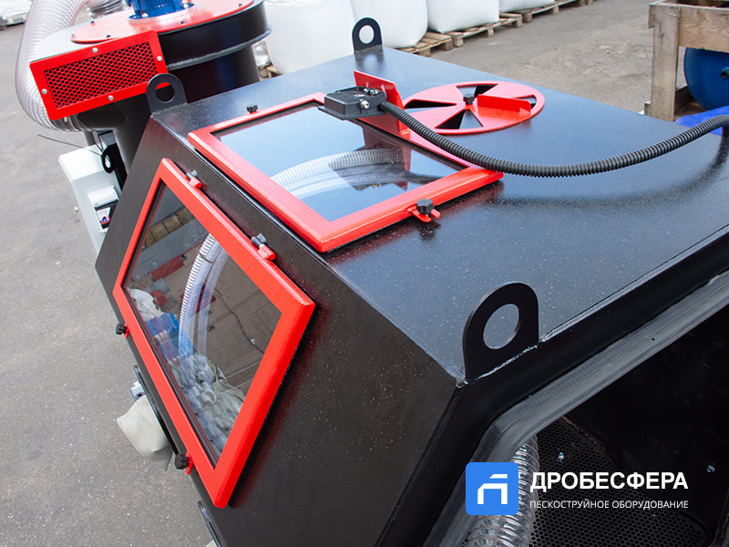 Пескоструйная камера PST КСО-110-И-ФВР-М с боковой загрузкой