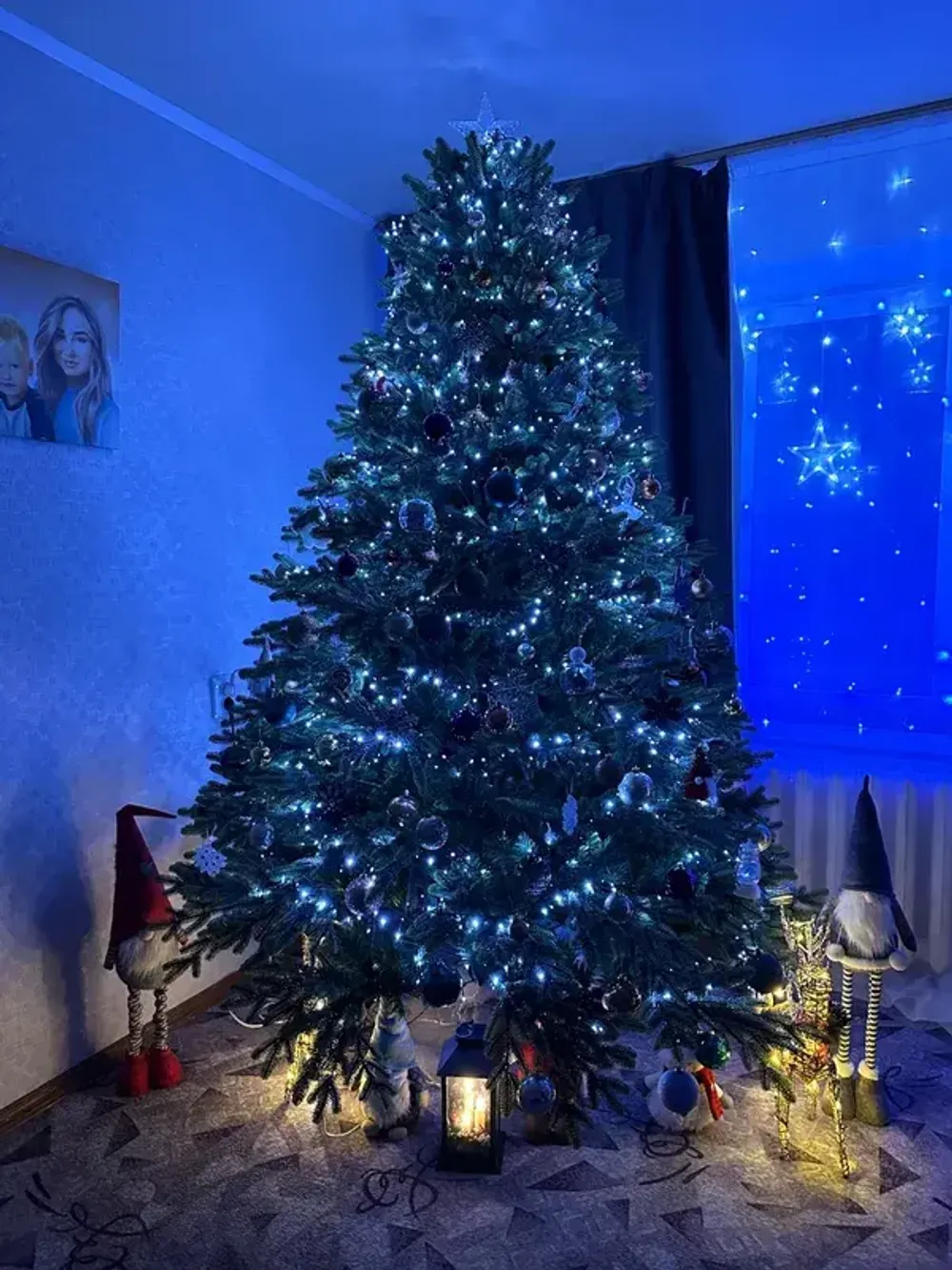 Ель искусственная «Венецианская» (Литая+пвх) 210 см / 2.1 м