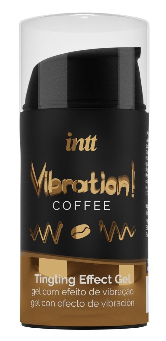 Жидкий интимный гель с эффектом вибрации Vibration! Coffee - 15 мл.