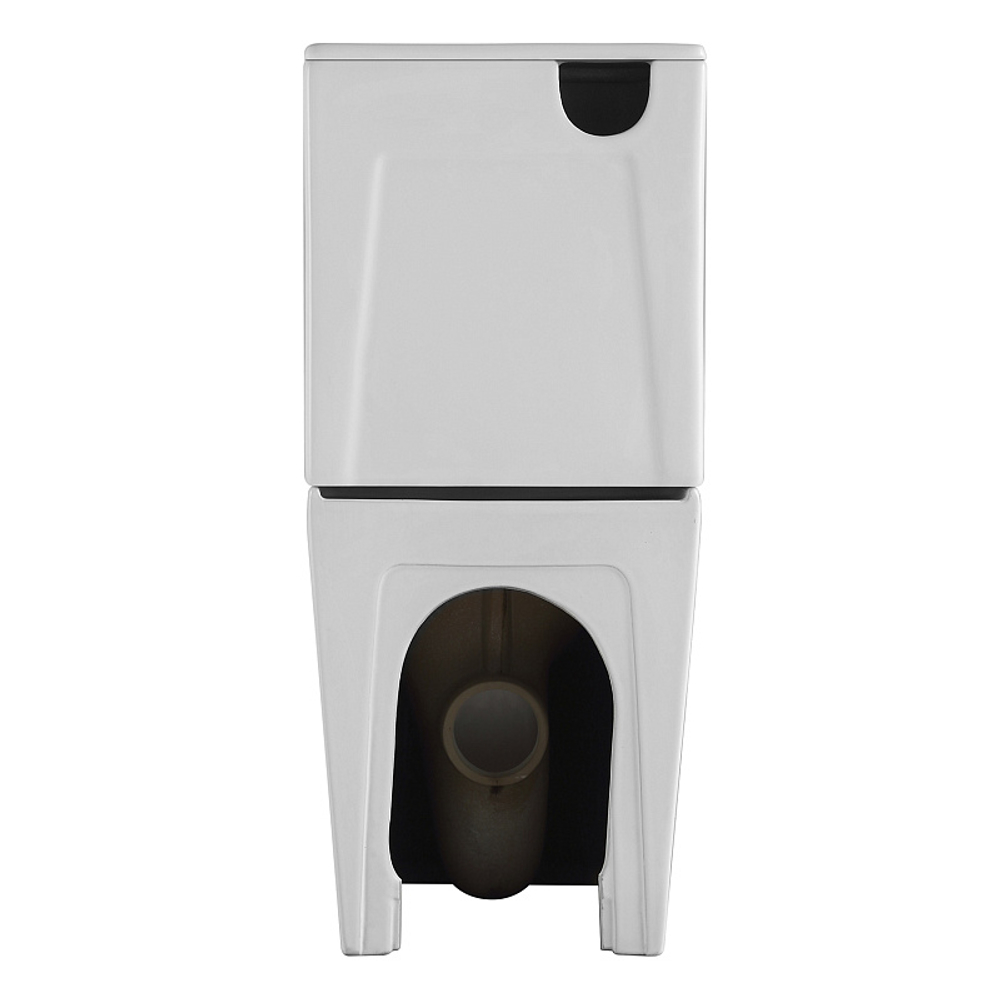 Унитаз-компакт Azario Terra 610х365х835 напольный, безободковый, система смыва "Скрытое торнадо", в комплекте с быстросъемным сиденьем микролифт (AZ-6003-A)