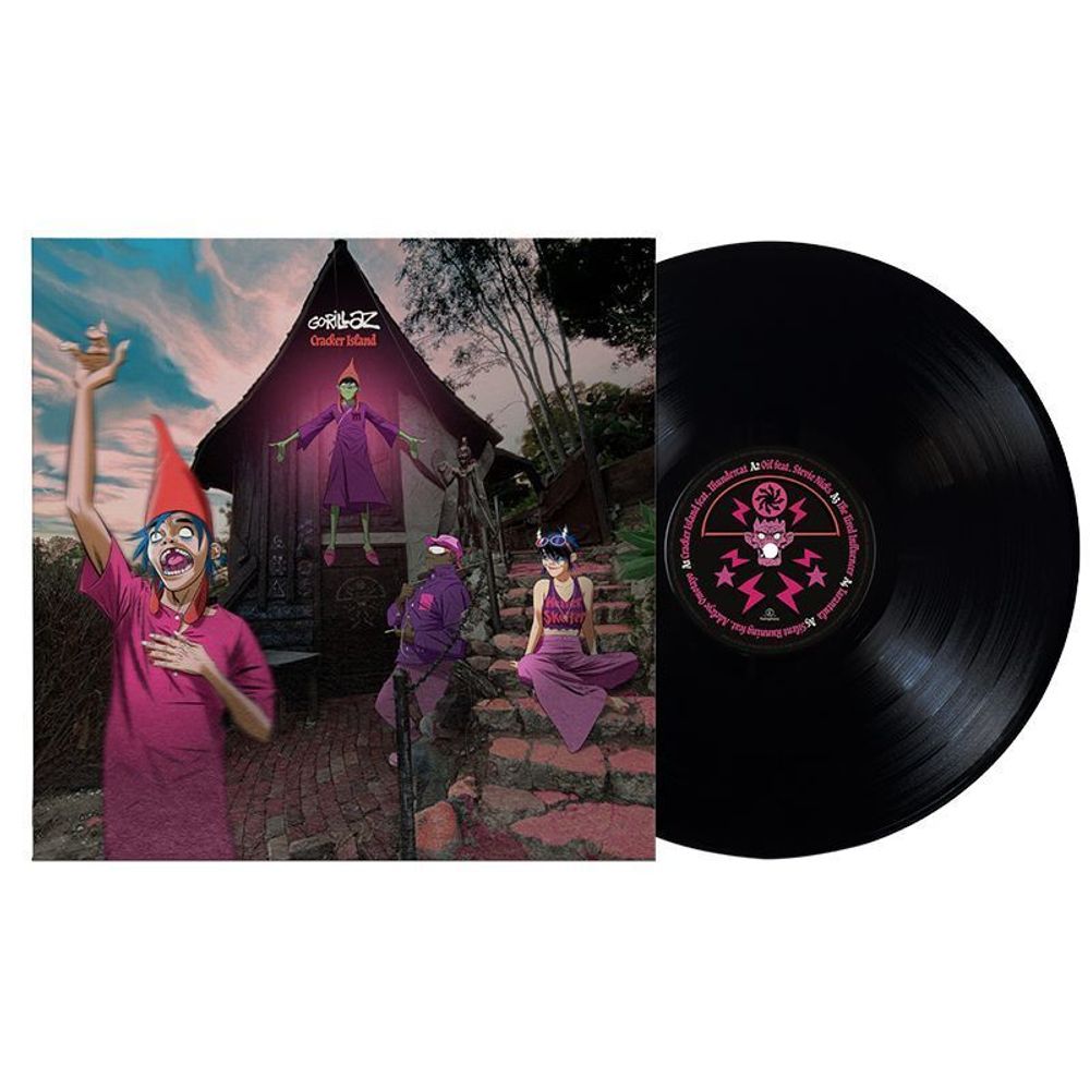 Gorillaz. Cracker Island (EU, Parlophone, 5054197199738, 2023, Black Vinyl) LP