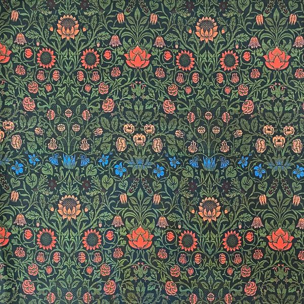 В СТИЛЕ У. МОРРИСА ЦВЕТЫ И ТРАВЫ 100% хлопок Handmade Fabrics 1