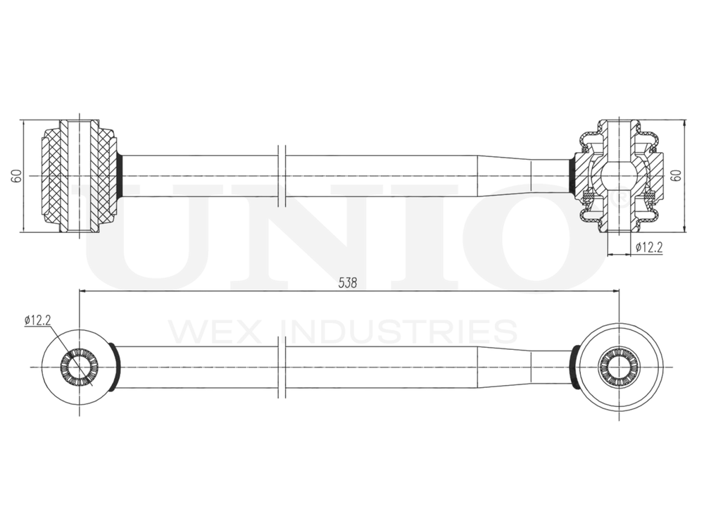 Рычаг подвески поперечный задний верхний UNIO SSP-40113