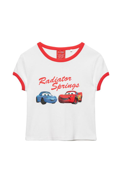 PULL&BEAR Футболка с принтом Cars, цвет льда