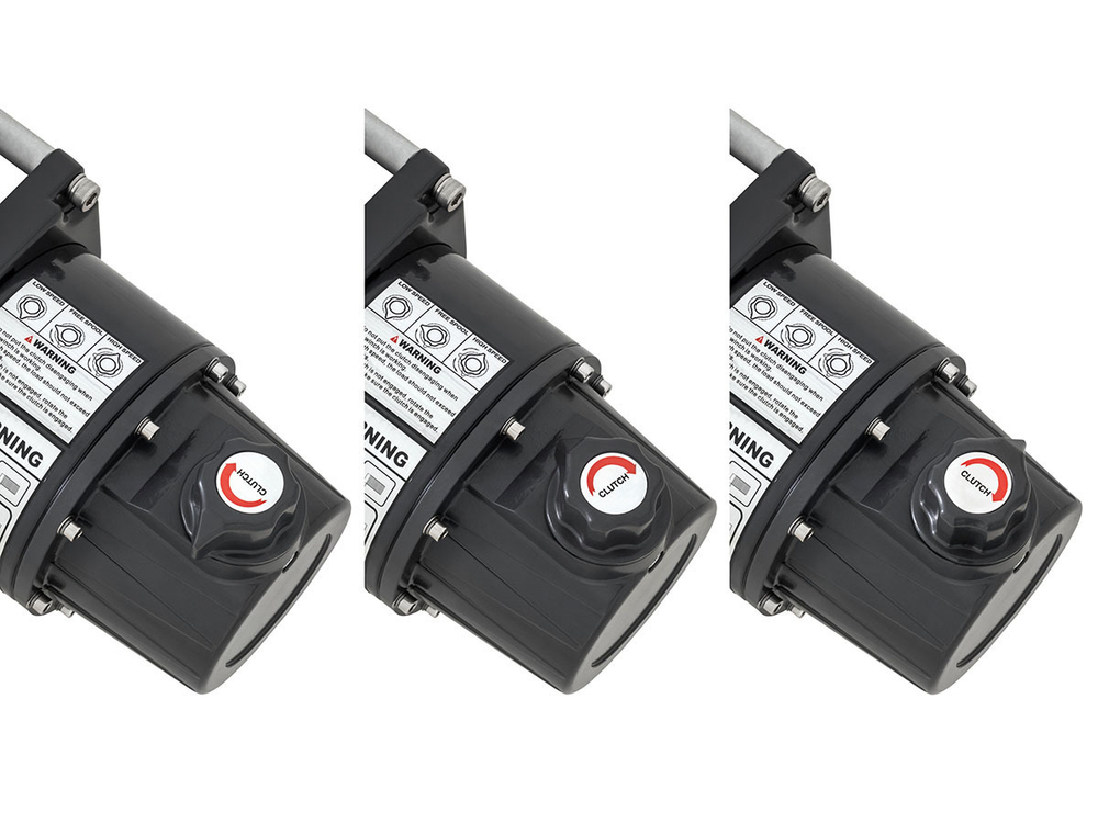 Лебёдка электрическая двухскоростная 12V Runva 12000 lbs 5443 кг (синтетический трос)