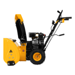Бензиновая снегоуборочная машина SBM 610, 212 cc, ручной старт, фара Denzel