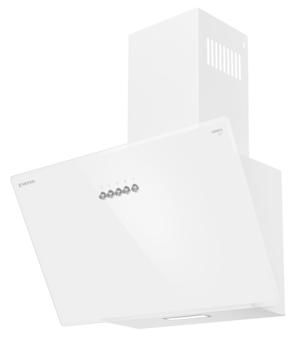 Наклонная пристенная вытяжка Meferi AIRBOX60WH LIGHT фото 