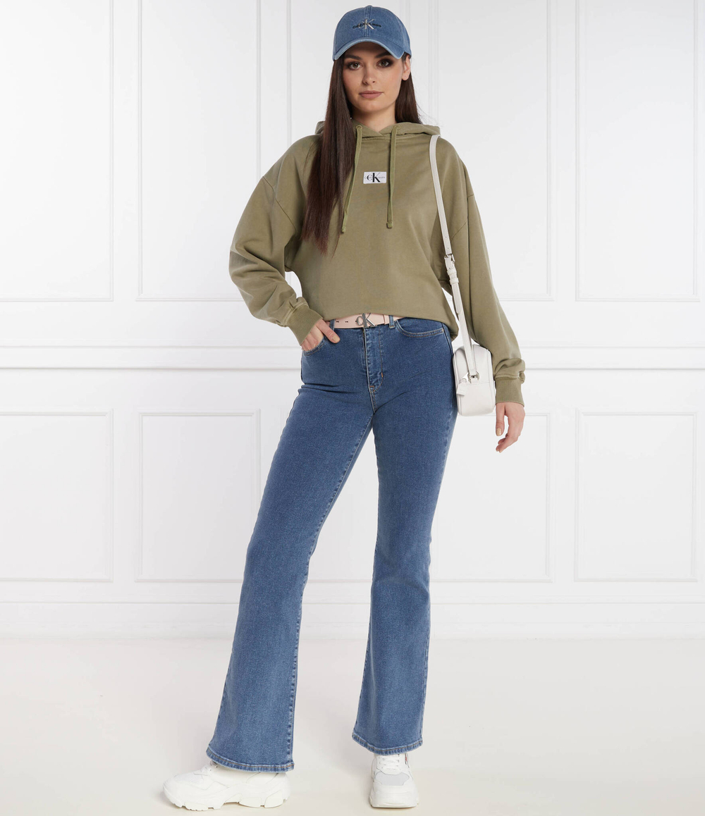 Худи WOVEN LABEL CALVIN KLEIN JEANS - хаки(J20J223082)