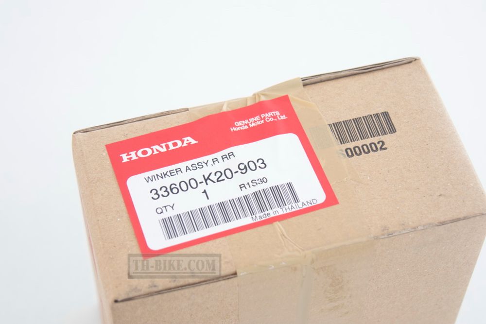 33600-K20-902. WINKER ASSY., R. RR. (12V 10W). OEM. Honda Zoomer-x