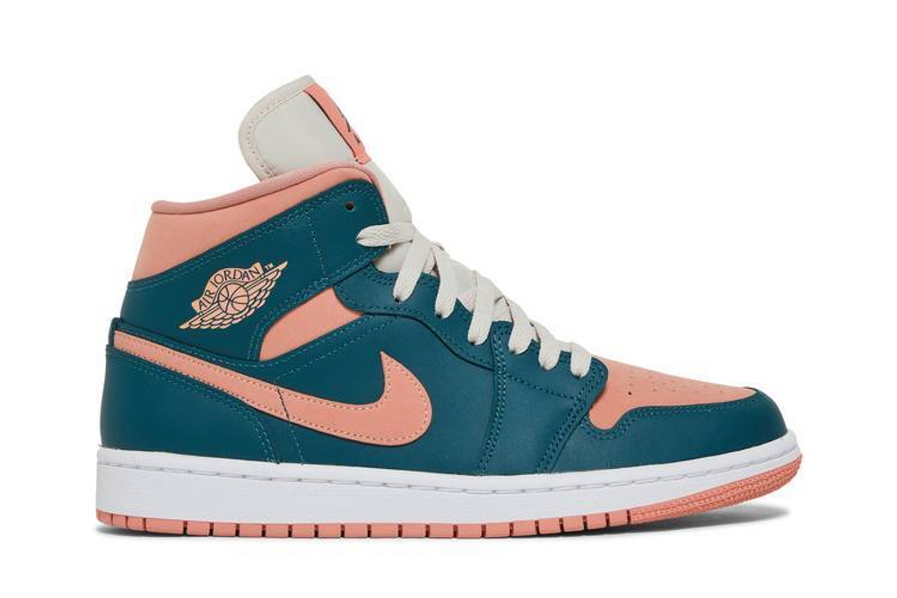 Кроссовки Jordan Air Jordan 1 Mid "Dark Teal Green" (Женская размерная сетка)