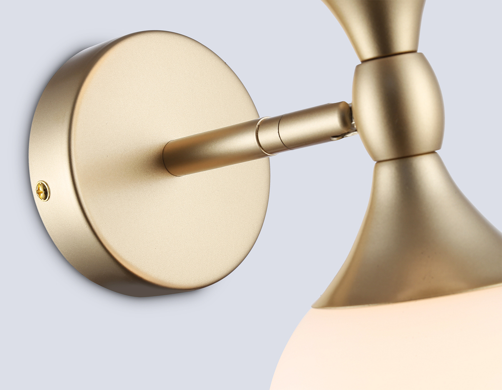 Светильник настенный LH51053/2 GD/FR золото/белый матовый G9*2 max 28W 120*195*300