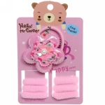 Аксессуары для волос детские «Little Bunny- Цветочек», 3 цвета, (7 резинок), 10*16 см