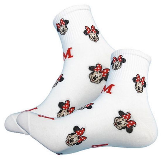 Носки "Минни Маус", р-р 35-39 (белый)