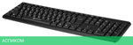 Клавиатура Oklick 180M PS/2 черный