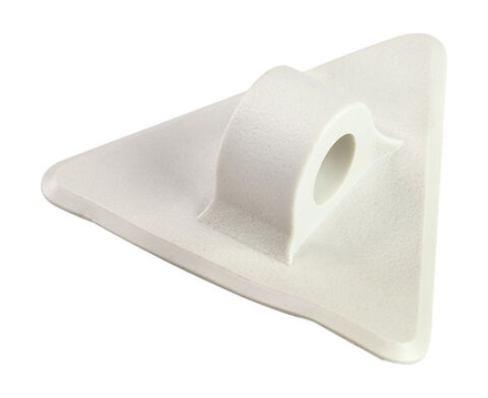 Крепление леера круглое белое