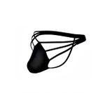 Черные сексуальные трусы-стринги на тонких бретелях