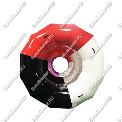 Аттракцион Водный роллер "Комбинированный 2" ПВХ, с цветными держателями, размер 2,4*2,2*2,2 м