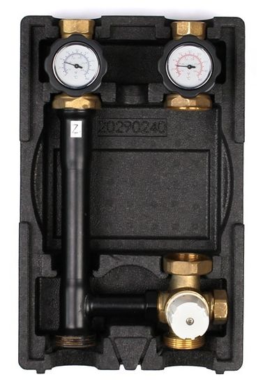 Насосная группа Elsen DN 25 смесительная без насоса с термостатическим клапаном 25-55°C (EFG25.031)