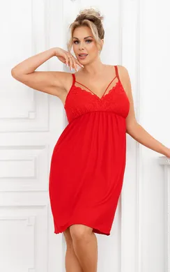 Sylvia nightdress plus Red