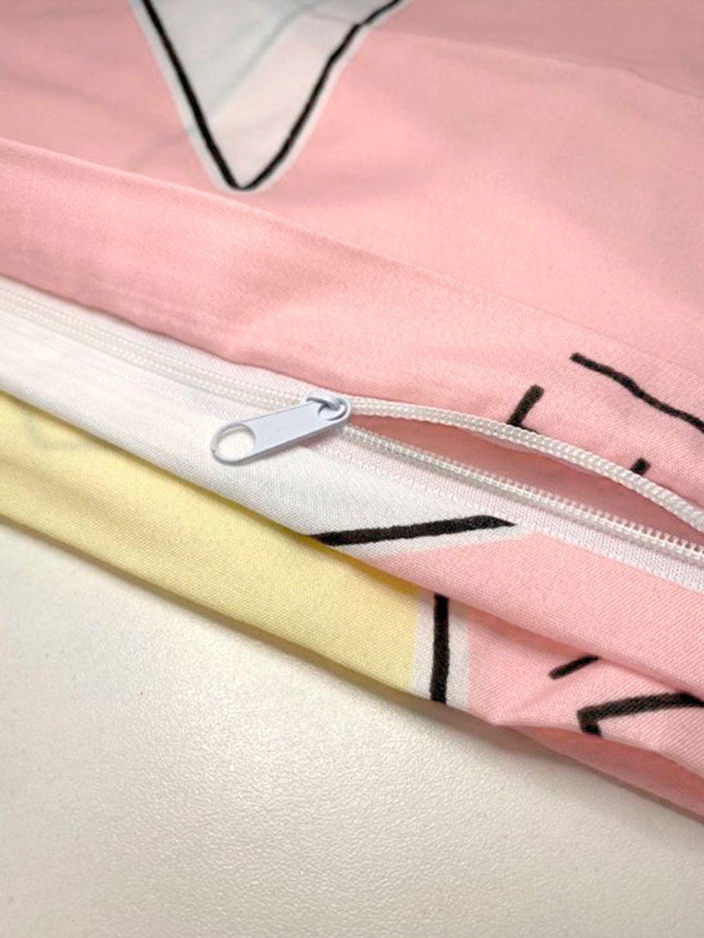 Постельное белье Полисатин Simple House "Омелек" 1,5-сп Наволочка 50х70 см 1 шт Простынь на резинке 90x200 см Пододеяльник 145x215 см