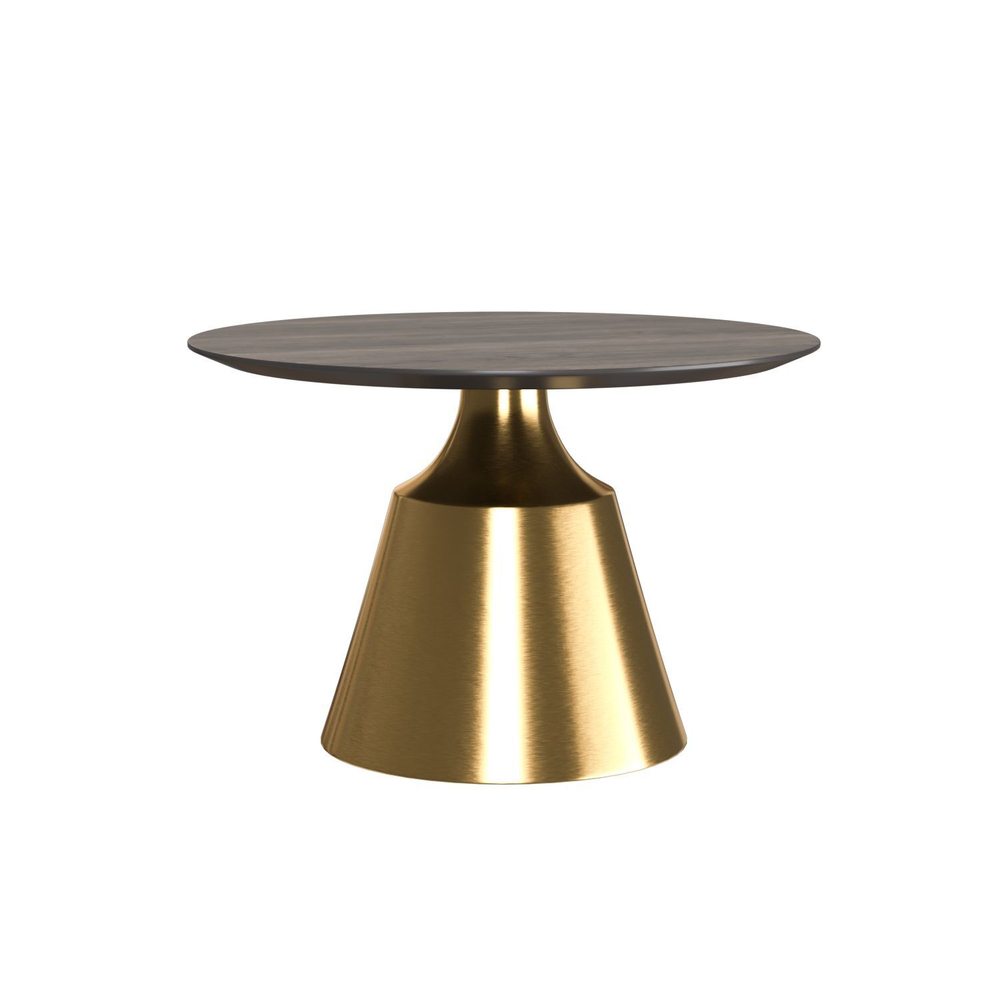 Журнальный стол Lucas 60, шпон / опора золото