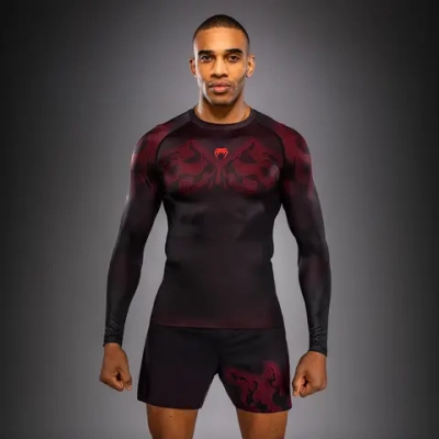 Рашгард Venum Spectre LS Black/Red