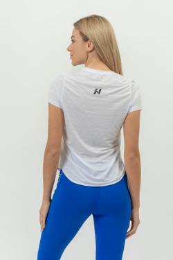 Футболка женская Nebbia 438 fit activewear t-shirt Airy White