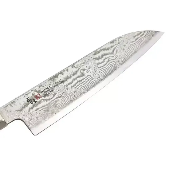 Нож кухонный Zanmai Hybrid Splash Santoku 180 мм. HZ2-3003DS