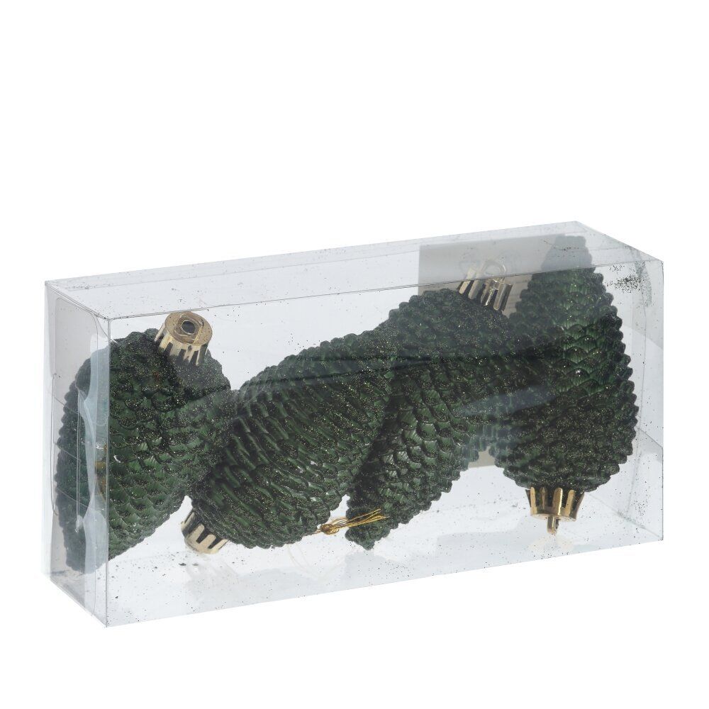 GAEM Набор из 4шт Украшение новогоднее "Шишка", L17 W8,5 H5 см