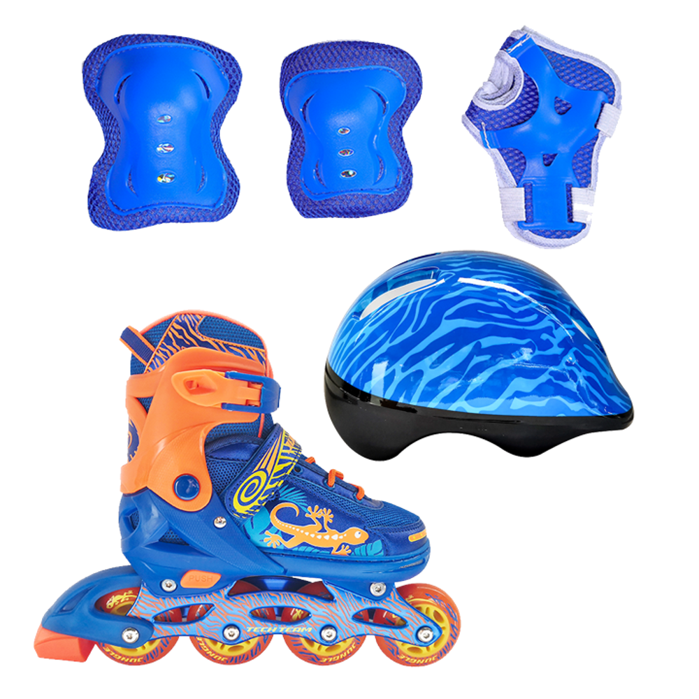 Набор Jungle Set (роликовые коньки, защита, шлем) р.34-37 M