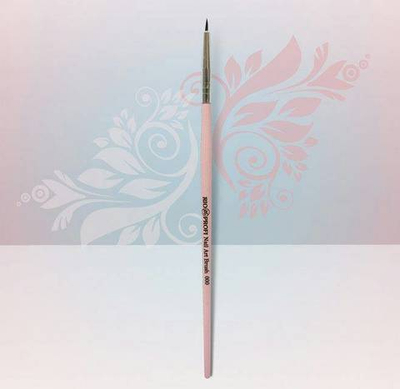 Rio Profi Кисть для дизайна тонкая розовая в тубе №000