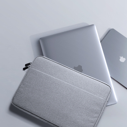 Легкая горизонтальная сумка чехол светло-серого цвета (Light Grey) для ноутбука или планшета размером от 15.5 до 16 дюймов, серия LBDB Series