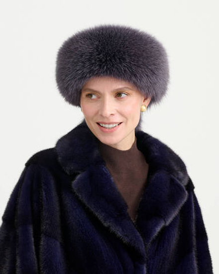 Шапка из меха лисы