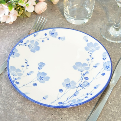 Тарелка 20см Синяя вуаль