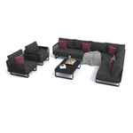 Лаунж зона угловая Ideal Patio БЕЛЛИСА С модульная маренго