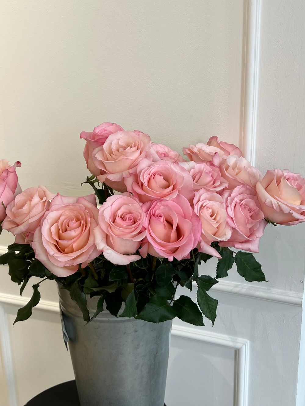 Роза одноголовая в розовом оттенке