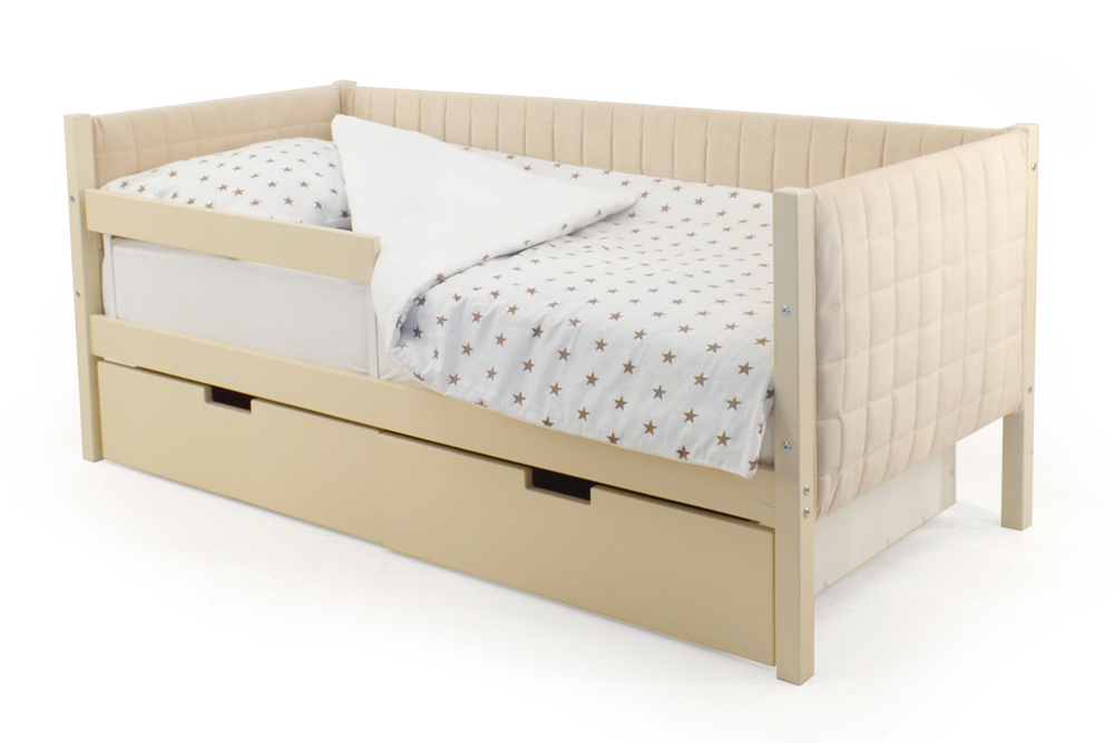 Детская кровать-тахта мягкая Бельмарко Svogen бежевый