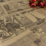 Бумага В рулоне "Газета" 70 см х 10 м (Коричневый, Крафт)