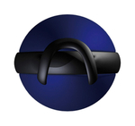 Синие вагинальные шарики Joyballs Secret (Цвет: синий)