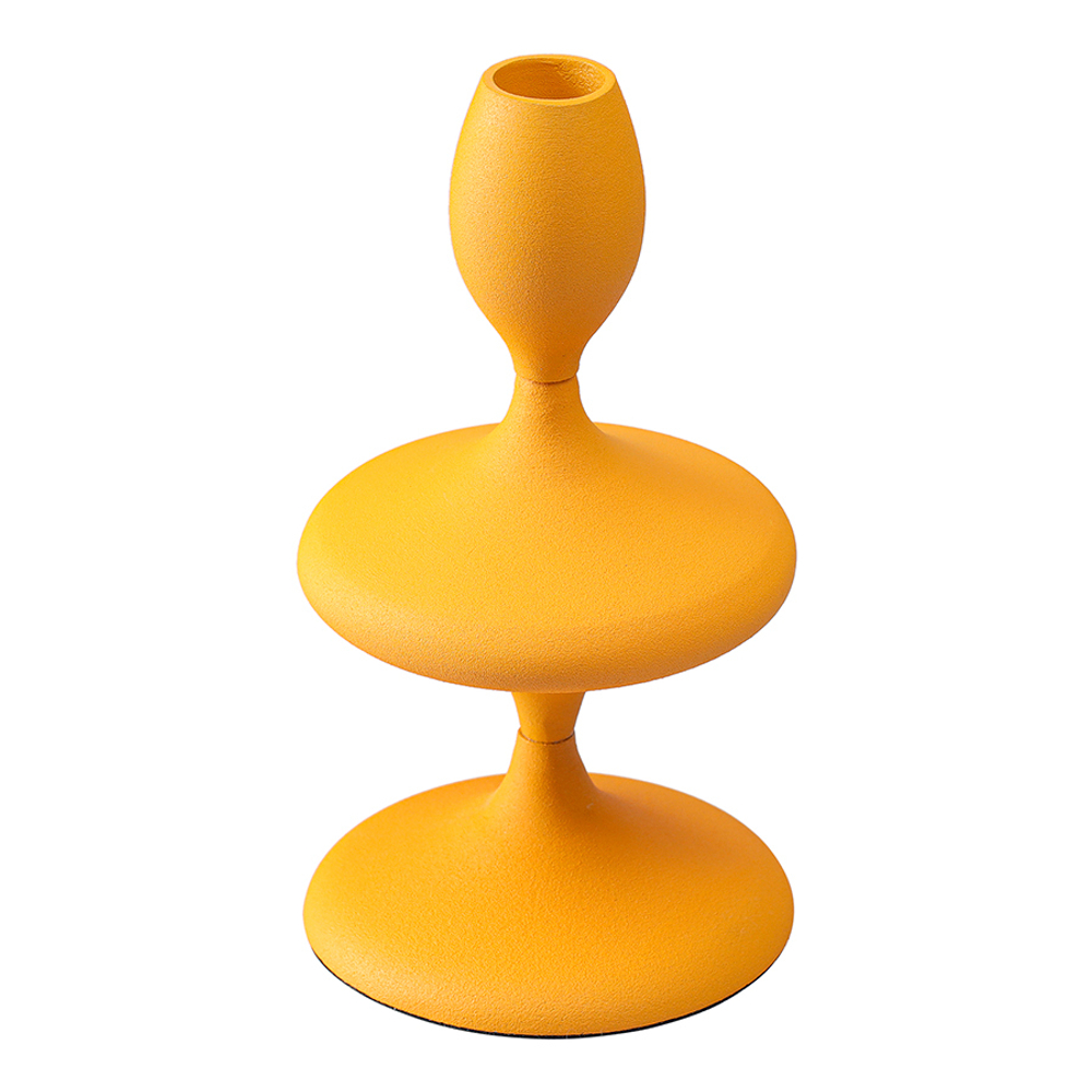 Подсвечник Vivlend, 20 см, оранжевый