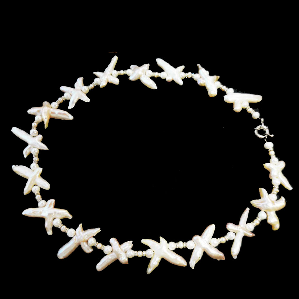 Бусы "Звезда" жемчуг бива