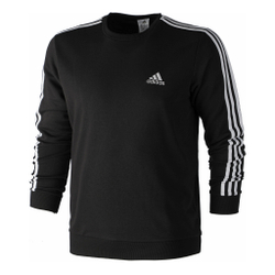 Мужская кофта теннисная adidas 3-Stripes French Terry Sweatshirt Men - Black, White