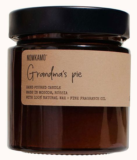 GRANDMA'S PIE свеча в янтарной банке, Nomkamo
