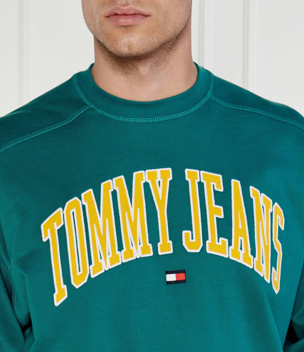 Худи BOXY POP VARSITY CREW Tommy Jeans - бирюзовый(DM0DM18628)
