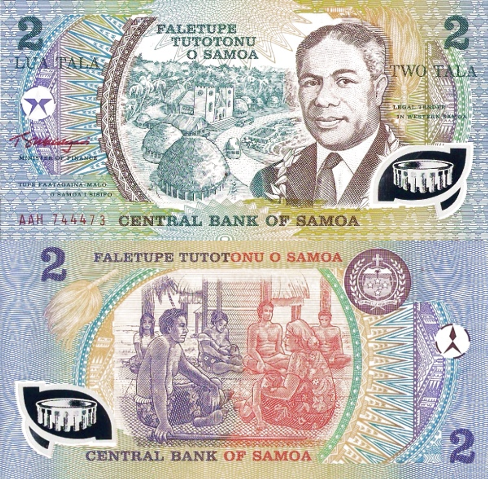 Самоа 2 тала 1990 Дом Парламента UNC
