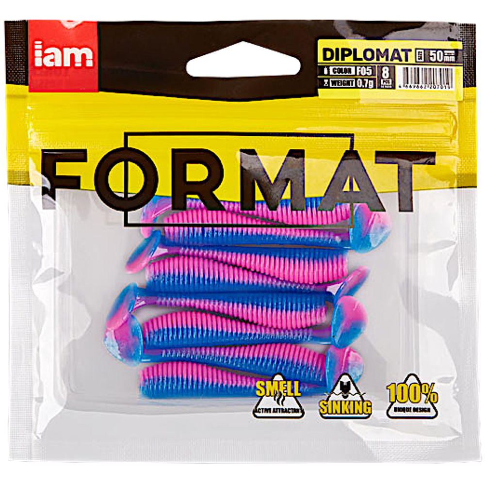 Мягкая приманка IAM Format Diplomat 100мм 6.0г -