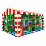 Детский уличный игровой лабиринт с крышей «Волшебный Берег» 8,61×6,15×5,2 м